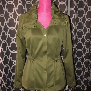 NWT Grace Elements Military Inspired Olive Jacket